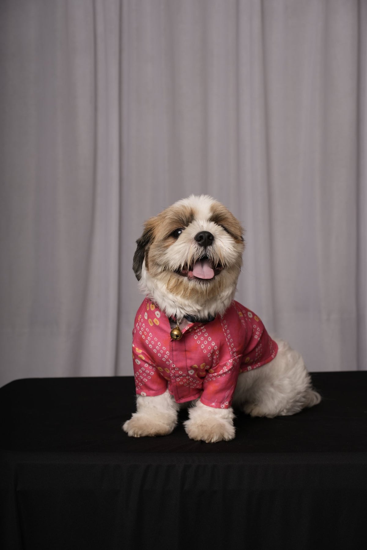 Pink Bandhani Kurta for Dogs & Cats