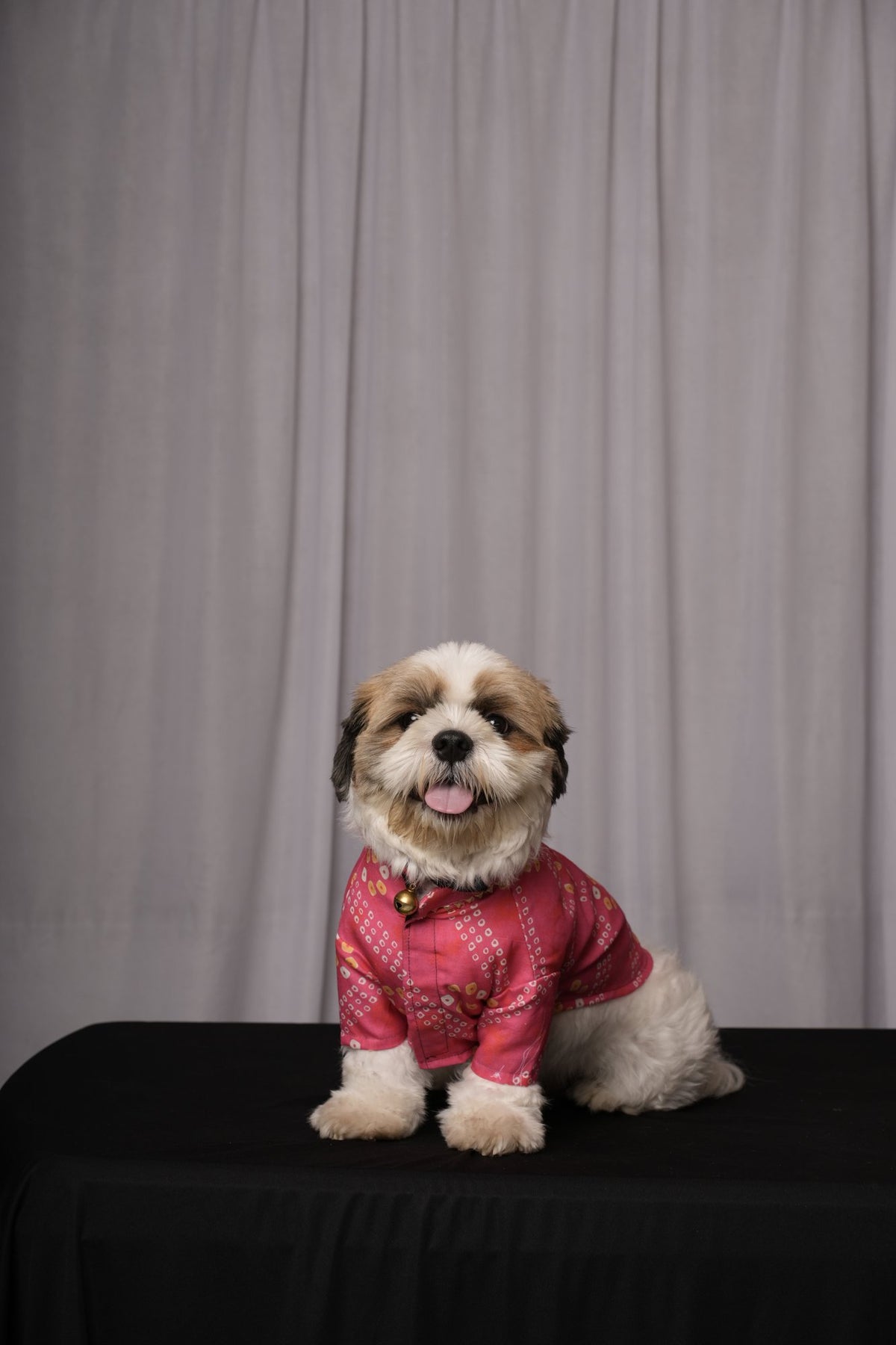 Pink Bandhani Kurta for Dogs & Cats