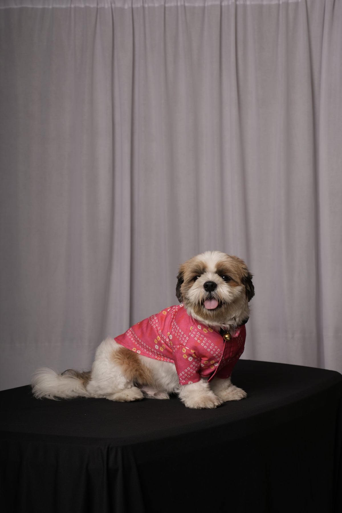 Pink Bandhani Kurta for Dogs & Cats