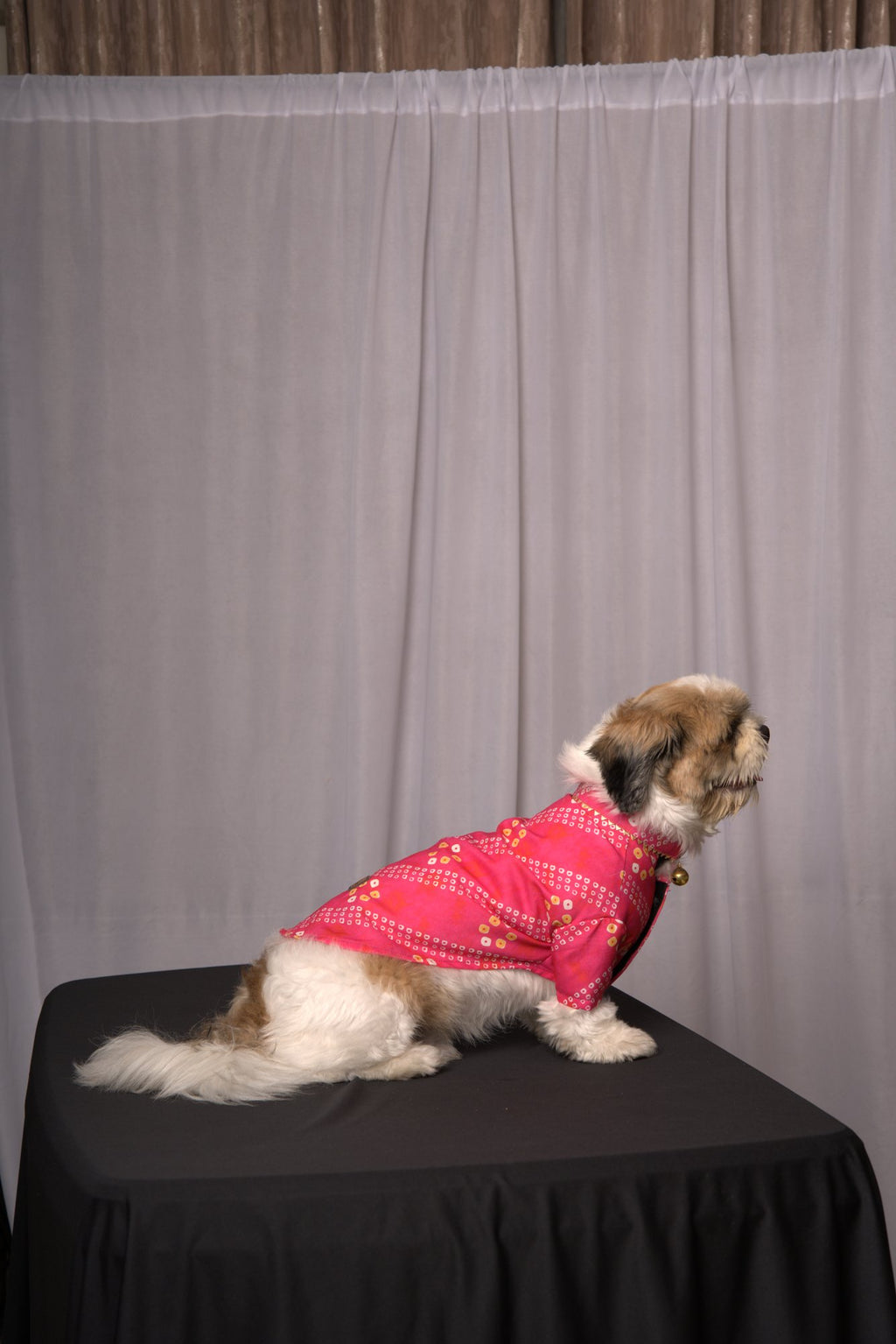 Pink Bandhani Kurta for Dogs & Cats