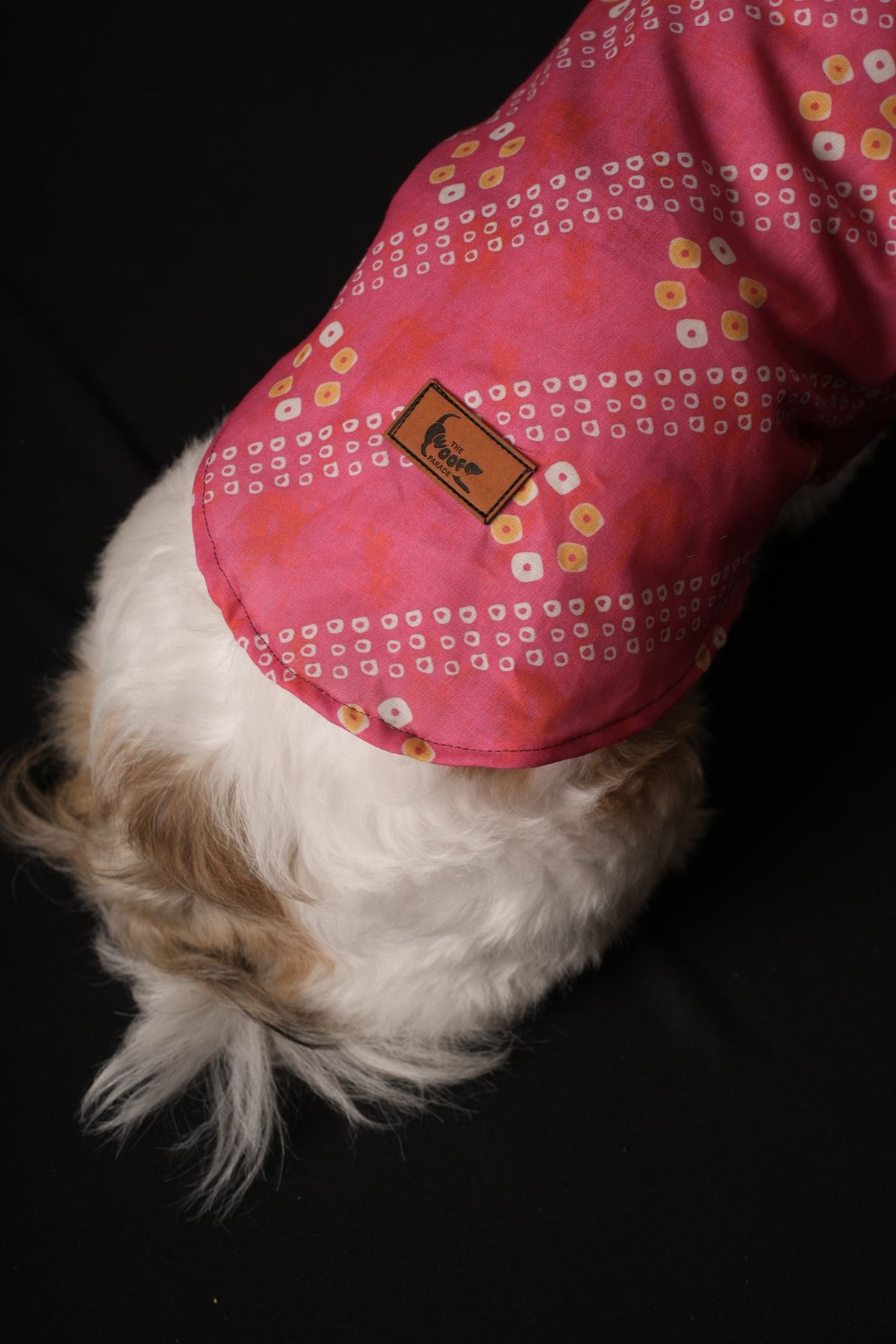 Pink Bandhani Kurta for Dogs & Cats