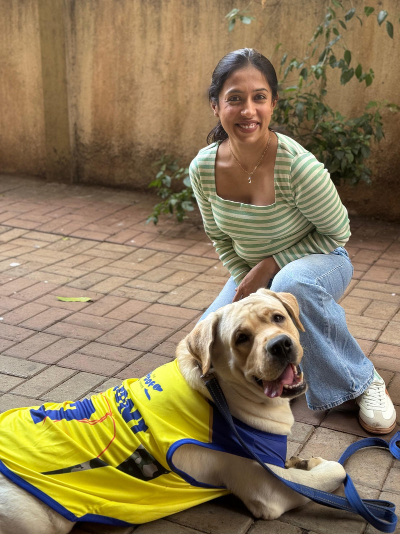 CSK Inspired Pet Jersey #7 for Dogs and Cats