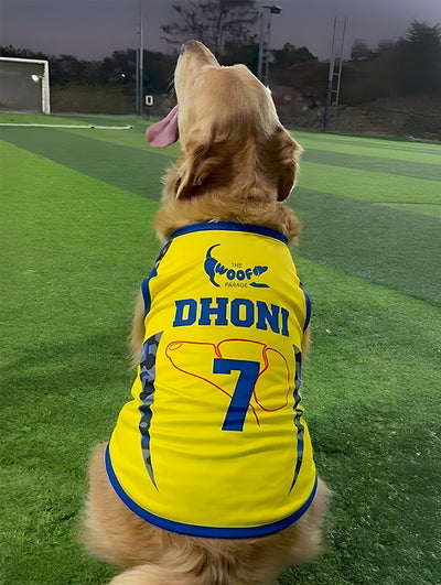 CSK Inspired Pet Jersey #7 for Dogs and Cats